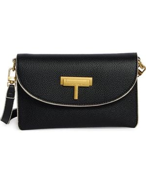 Tahari Colby Faux Leather Crossbody Bag - Black