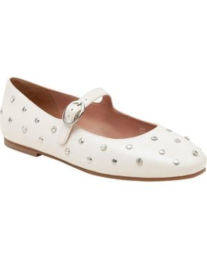 Linea Paolo Millie Mary Jane Flat - White