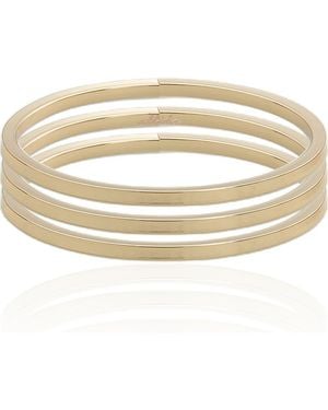 Ettika Set Of 3 Smooth Bangle Bracelets - Metallic
