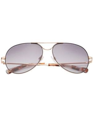Ted Baker 58Mm Polarized Aviator Full Rim Sunglasses - Black