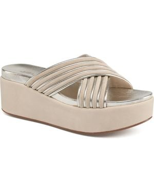 J/Slides Quiana Platform Sandal - Natural