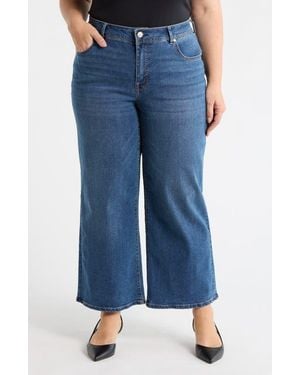 Seven7 High Waist Loose Sneaker Jeans - Blue