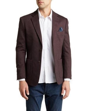 Lucky Brand Notch Lapel Cotton Blend Sport Coat - Blue