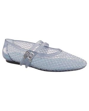Kenneth Cole Malibu Mesh Mary Jane Flat - White