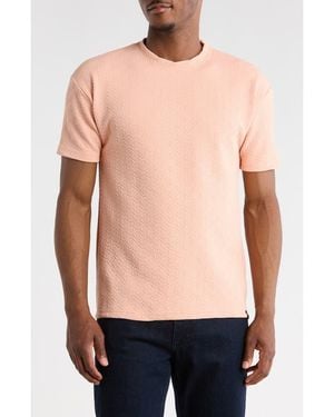 T.R. Premium Textured Knit T-Shirt - Pink