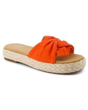 TOMS Abby Plaftorm Slide Sandal - Red