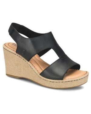 Børn Siene Espadrille Wedge Sandal - Black