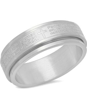Steeltime Spanish Prayer Ring - Gray