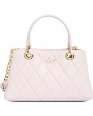 Kate Spade Carey Quilted Leather Satchel - Pink