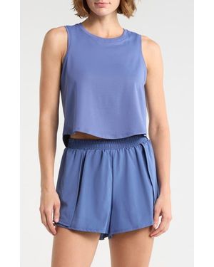 Marika Mabel Crop Tank - Blue