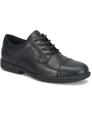 Børn Sebastian Leather Cap Toe Derby - Black