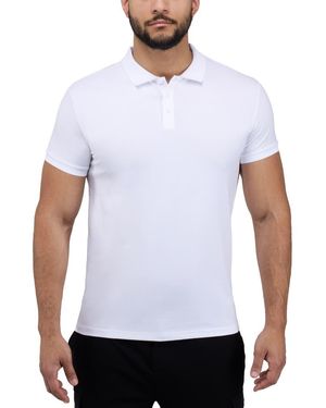 Xray Jeans Stretch Cotton Rib Polo - White