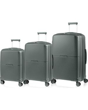 CHAMPS Aura 3-Piece Hardside Luggage Set - Gray