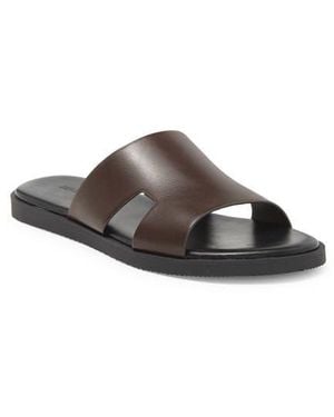Madden Cutout Vamp Slide Sandals - Brown