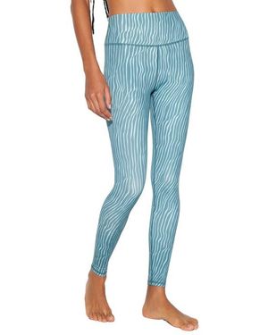Spiritual Gangster Making Waves Lotus Leggings - Blue