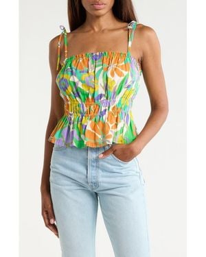Ramy Brook Rio Tie Strap Top - Green