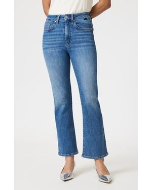 Mavi Anika High Waist Crop Flare Jeans - Blue