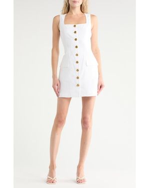 Rag & Bone Mona Sleeveless Cotton & Linen Minidress - White