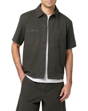 Hudson Jeans Cotton Camp Shirt - Black