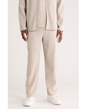 90 Degrees Oberon Jacquard Straight Leg Pants - Gray