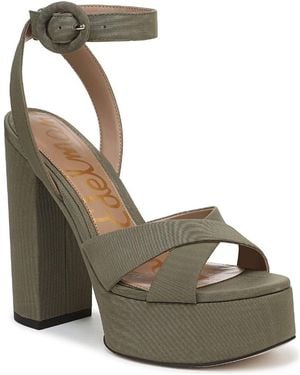 Sam Edelman Savannah Ankle Strap Platform Sandal - Green