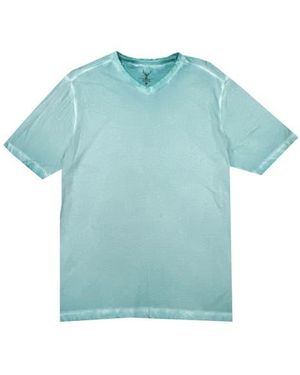 Nicoby Spray V-Neck Pima Cotton T-Shirt - Blue