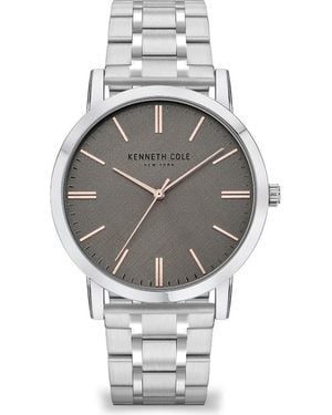 Kenneth Cole Three Hand Quartz Bracelet Watch, 43.6Mm - Metallic