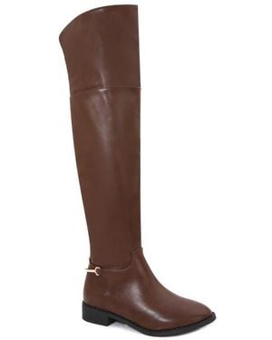 BERNESS Over The Knee Riding Boot - Brown