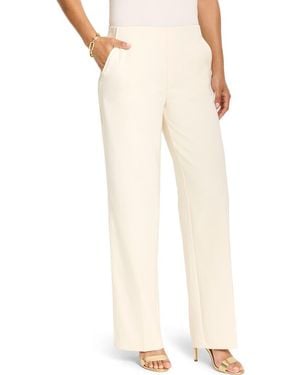 NIC+ZOE Lenox Wide Leg Stretch Pants - Natural