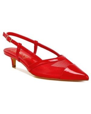 LONDON RAG Temptress Kitten Heel Slingback Pump - Red