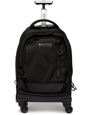 Kenneth Cole 1680D Poly 4 Wheel Roller Backpack - Black