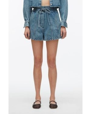 3.1 Phillip Lim Seamed Boxer Shorts - Blue