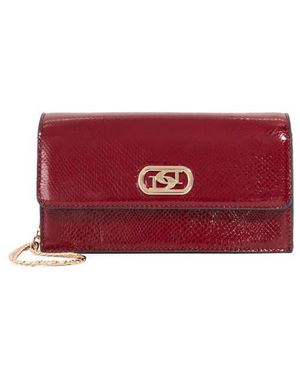 Dune Sapphired Faux Leather Clutch