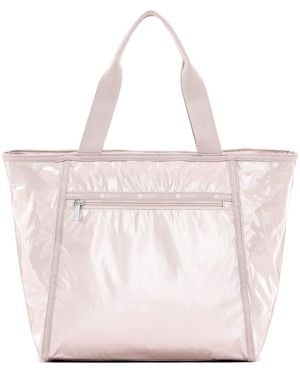 LeSportsac Shine Classic Nylon Tote - Pink
