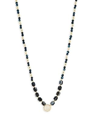 Argento Vivo Circle Pendant Necklace - Metallic