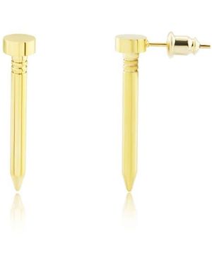Rebel Nail Single Earring - Metallic