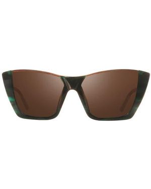 Revo Chelsea 56Mm Polarized Cat Eye Sunglasses - Brown
