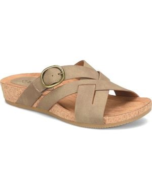 EuroSoft Grainger Wedge Sandal - Brown