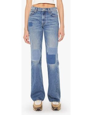 Mother The Bookie Heel Bootcut Jeans - Blue