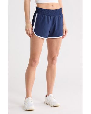 90 Degrees Seraphine Ripstop Running Shorts - Blue