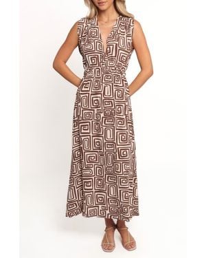 Petal & Pup Solange Maxi Dress - Brown