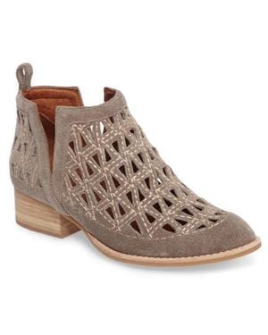 Jeffrey Campbell Saget Split Shaft Cutout Bootie - Brown