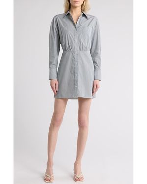 Twp Devon Pinstripe Shirtdress - Blue