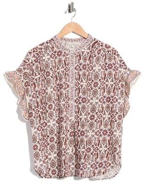 Max Studio Dolman Short Sleeve Top - Pink