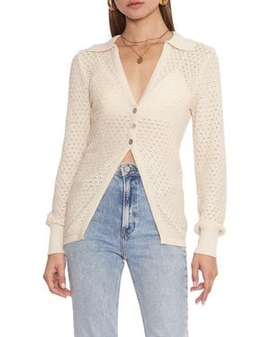 4si3nna Millie Pointelle Cardigan - White