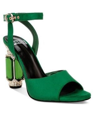 Rag & Co Raome Embellished Heel Sandal - Green