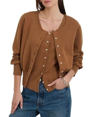 Alex Mill Louisa Cotton & Cashmere Cardigan - Brown