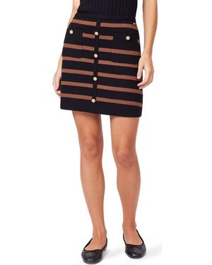Scotch & Soda Stripe Knit Skirt - Black