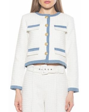 Alexia Admor Rose Tweed Jacket - Multicolor