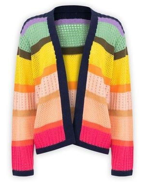Saachi Open Knit Cardigan - Black
